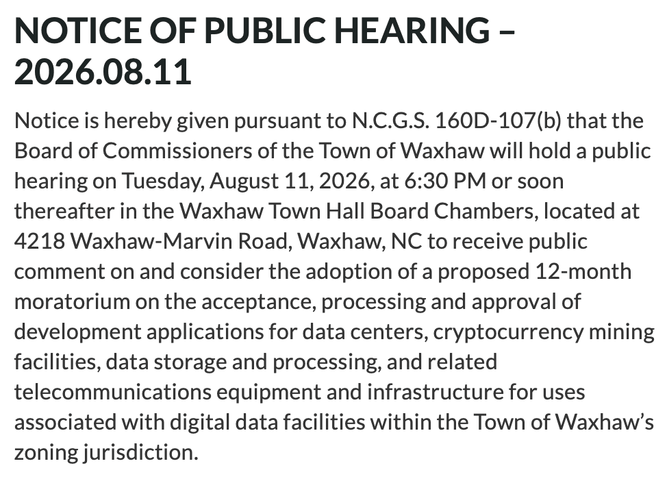 Public Hearing