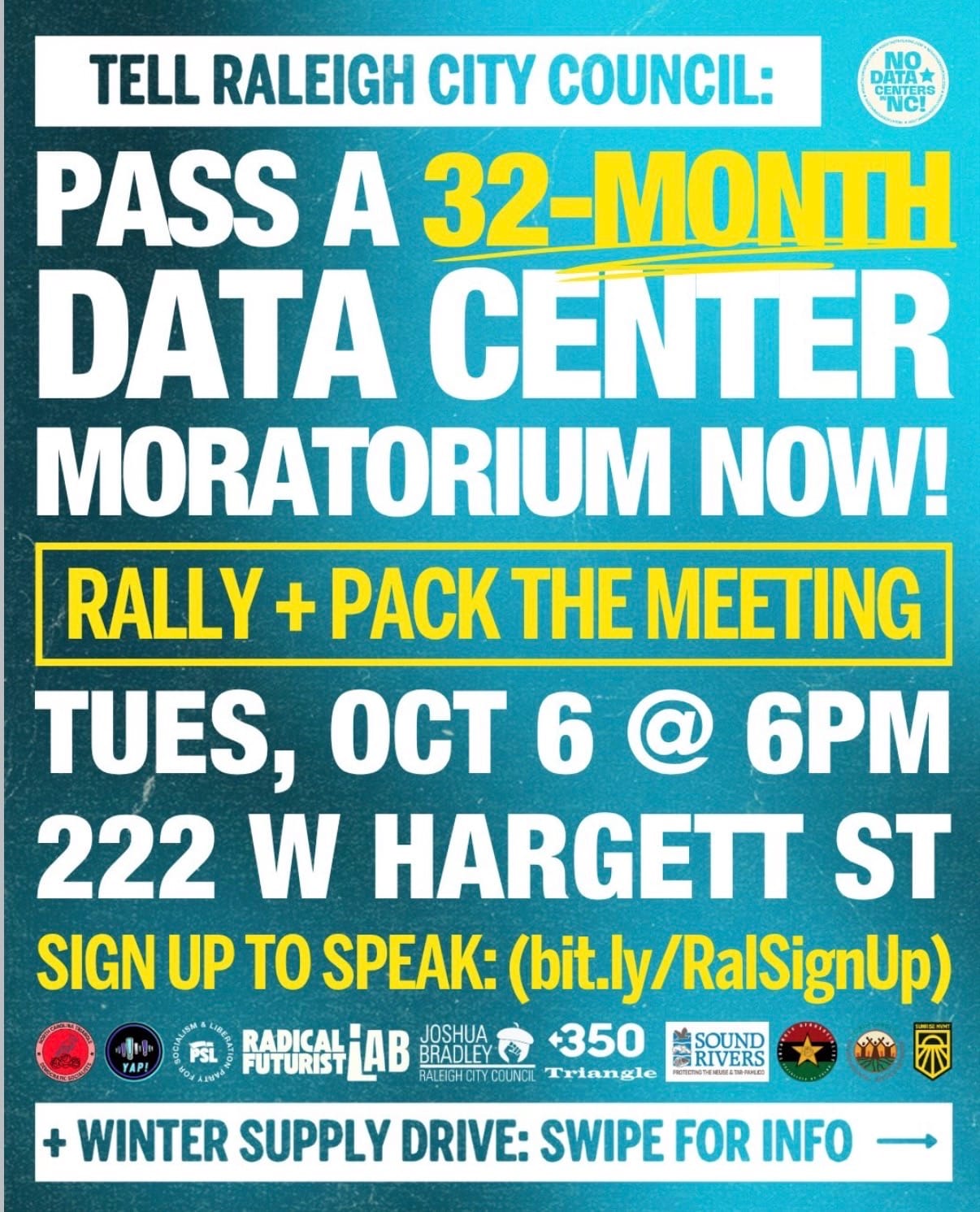 Pack the Raleigh City Council Meeting
