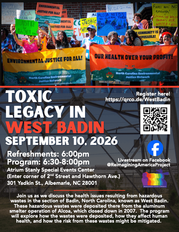 Toxic Legacy in West Badin RAP Event 9.10.26