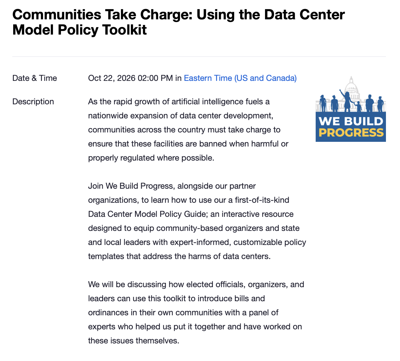 Data Center Model Policy Toolkit