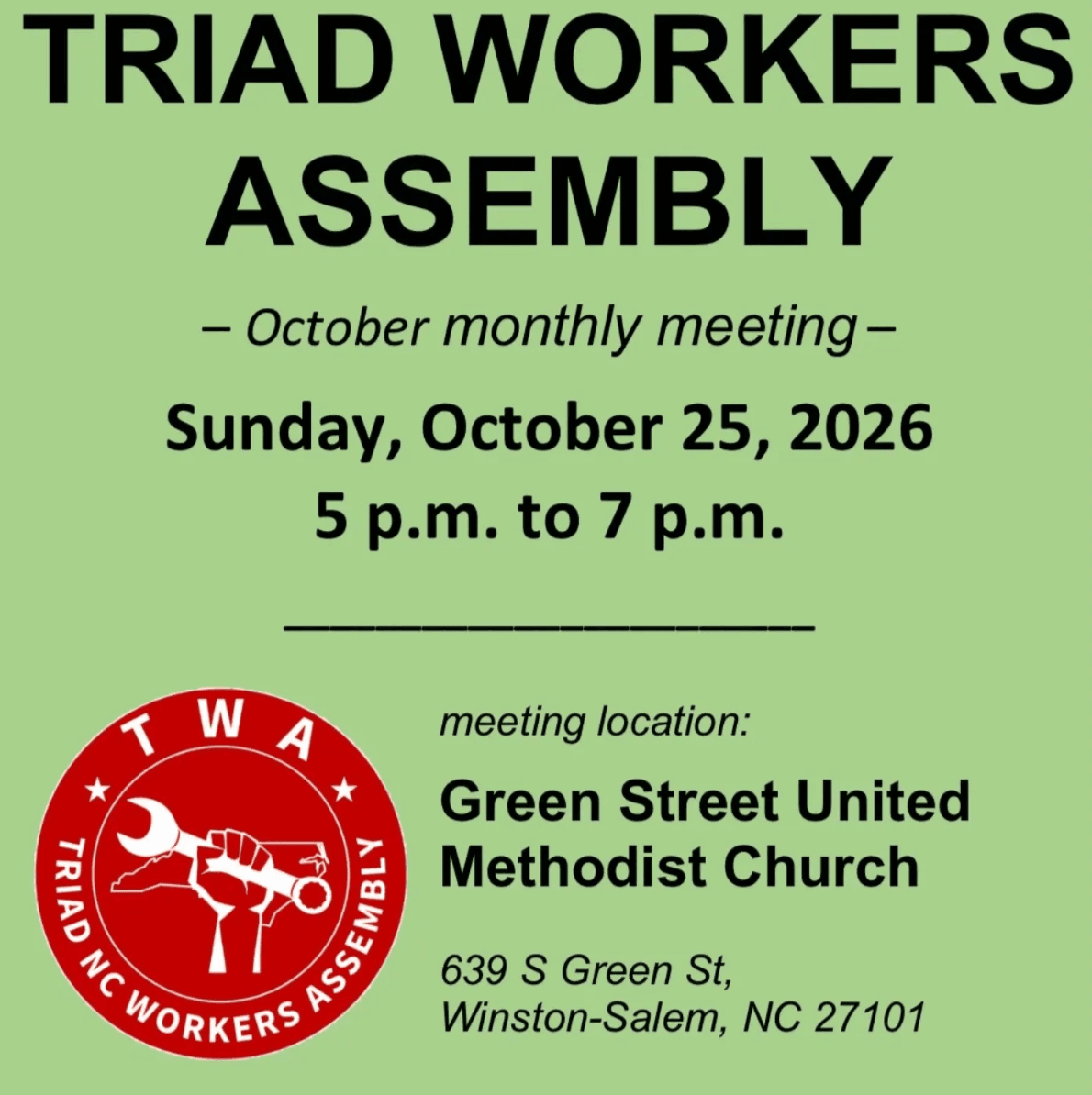 Triad Workers Assembly